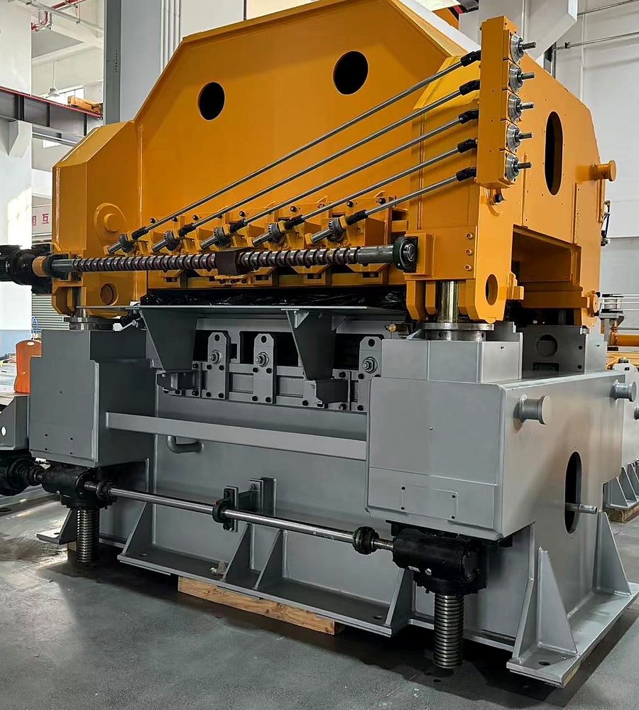 Heavy-duty coil processing machine assembled in the JINYE workshop