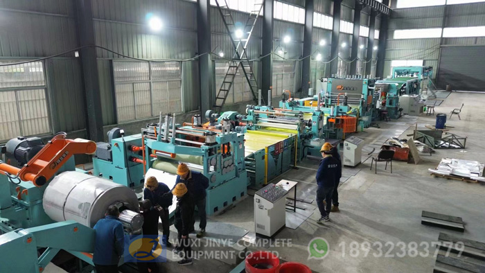 Inside a Stainless Steel Cut to Length Line Plant